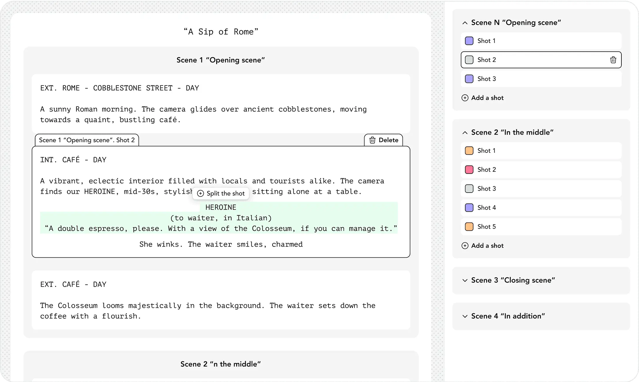 Effortless script breakdowns made simple