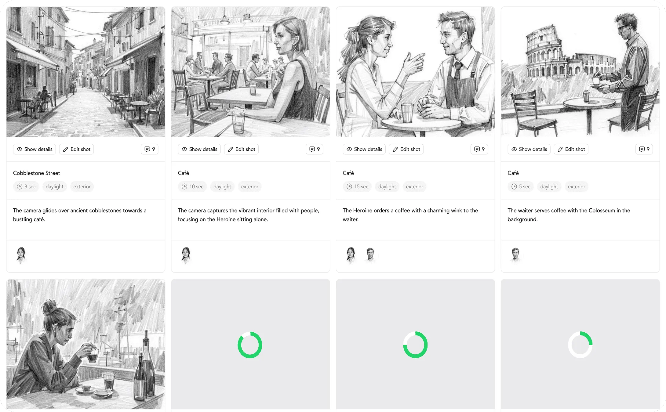 Instantly transform scripts into storyboards with AI